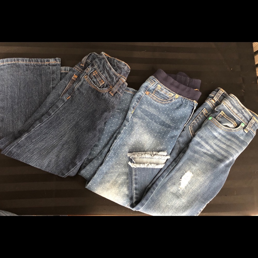 Three pair girl’s jeans size 5/5T